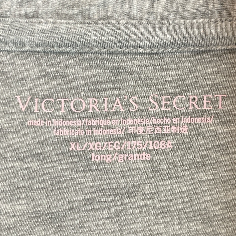 Victoria's Secret Grey Button-Up Pajama Top - Picture 3 of 4